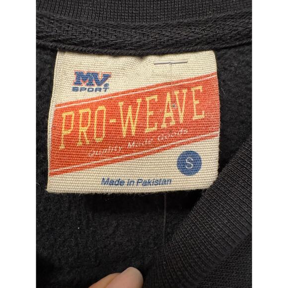 MV Sport Pro-Weave Sweatshirt Unisex Small Black Fleece Lined Harvard University - Picture 4 of 5